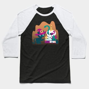 Witchy cat Baseball T-Shirt